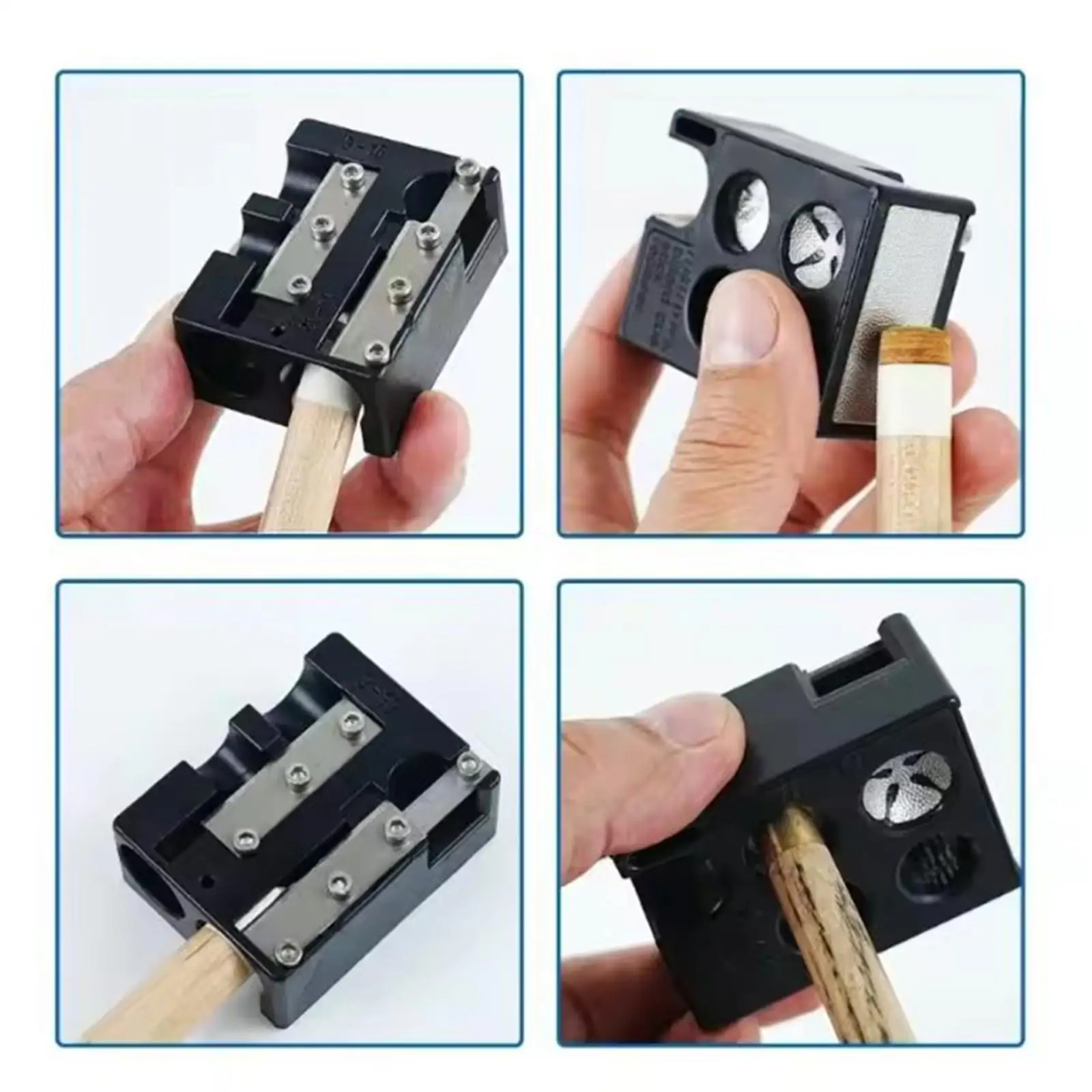 Compact Pool Cue Tip Shaper Billiards Cue Repairer Lightweight Multipurpose Tool for Tournament Practice