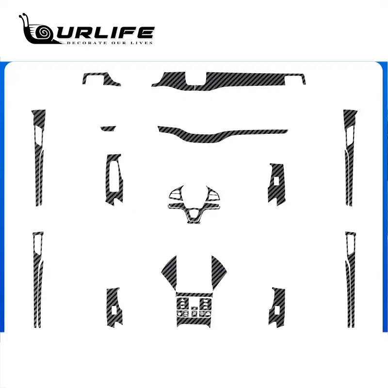 For BYD Seal U Sealion 6 Song Plus DMI 2024 Accessories New Car Carbon fiber Interior Decoration Cover Stickers Accessories - Image 9