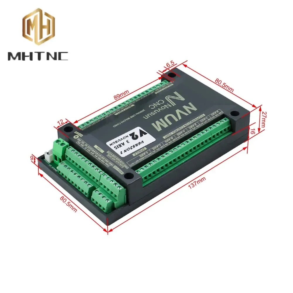 Scheda Ethernet USB NVUM/NVEM Mach3 200KHz CNC 3/4/5/6 axis Motion Control Card per Breakout Board interfaccia USB Controller CNC