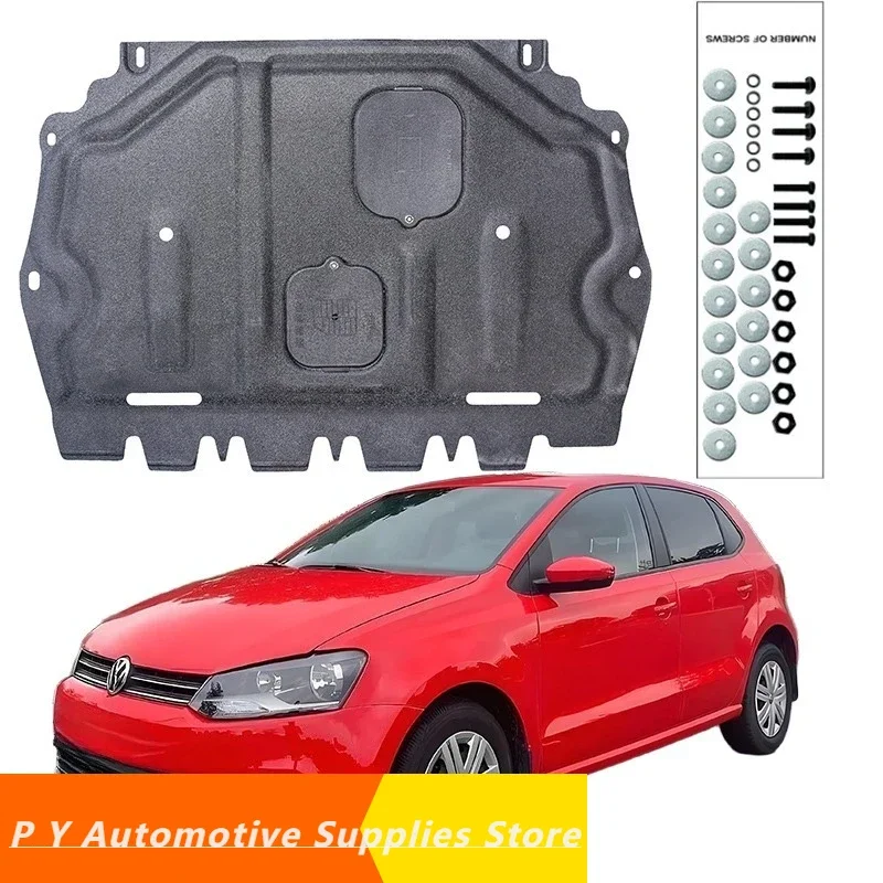 

For VW POLO 2005-2018 1.4L 1.6L Under Engine Guard Splash Shield Mud Fender Cover Plate Fender Mudguard Protector Alloy