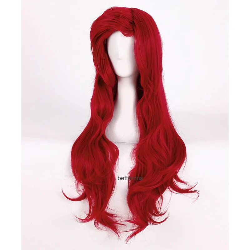 

Новые парики для косплея «Маленькая принцесса Ариэль», длинные волны, волнистые, термостойкие синтетические волосы + шапочка для парика, 2025x;3,v'9.e;7'