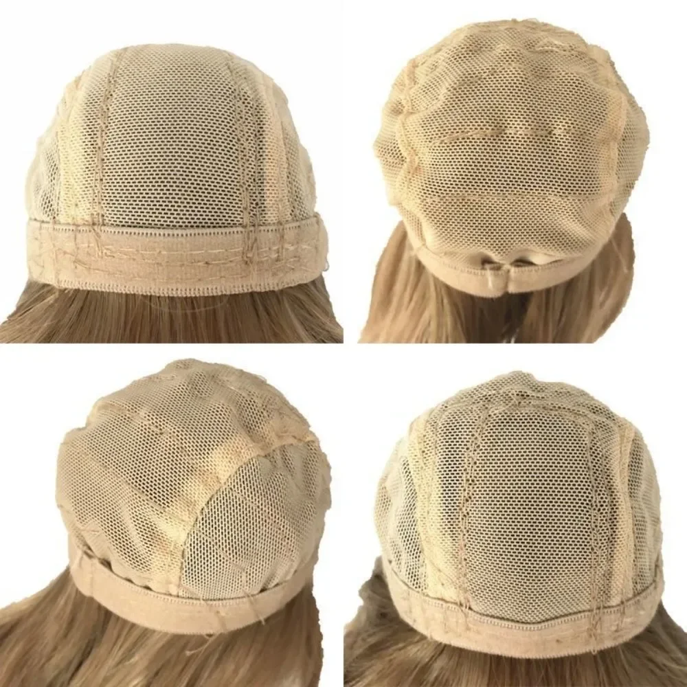 BJD Doll Wig COS Hair Long Bangs Straight Hair Double-tone Color DIY Anime Doll Wig Stylish Wig Cover Accessories Dress Up Toy