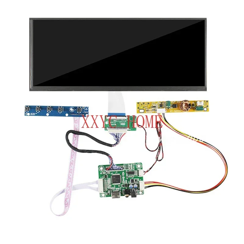 12.3 Inch 1920x720 LCD Touch Screen HDMI Drive Board 1000 Nits High Luminance Outdoor Automotive Stretched Bar LCD Display