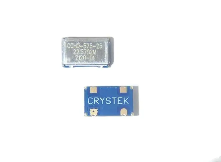 CCHD-575-25 22.5792MHZ 22.5792M CRYSTEK femtosecond crystal 7.5x5