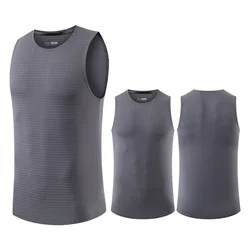 Men's Running Tank Top Breathable Vest Undershirt Compression Shirt Gym Fitness Sports Marathon Shirts Tops Sweatshirt Tees Wear
