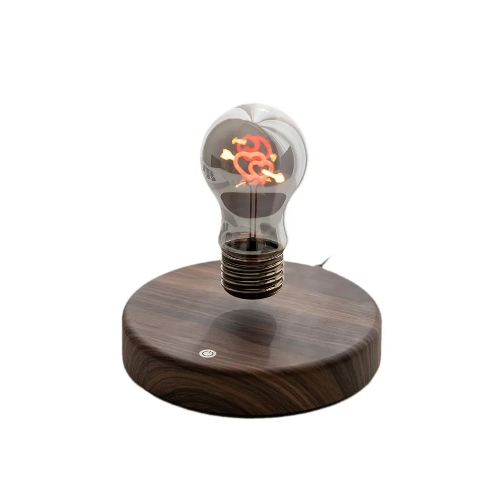 Maglev love light bulb, night light, desktop ornament, silk ambient light, for newlyweds, practical goddess, boys' day gifts