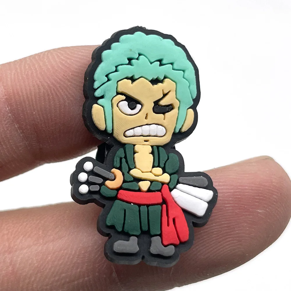 DIY One Piece Shoes PVC Charms Monkey D. Luffy Cartoon for Croc Jibz Kid's Party X-mas Gifts - view 6