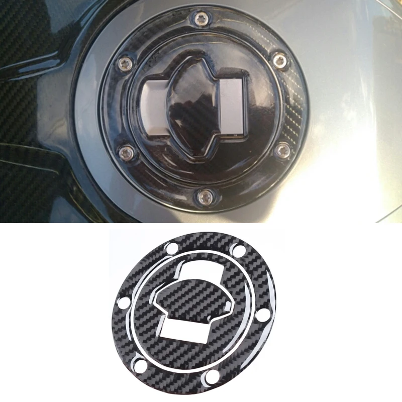 3D Carbon Fiber Tank Gas Cap Pad Filler Cover Sticker Decals For BMW R1200RT K1200S F650 R1150 R/RS/GT/LT ALL