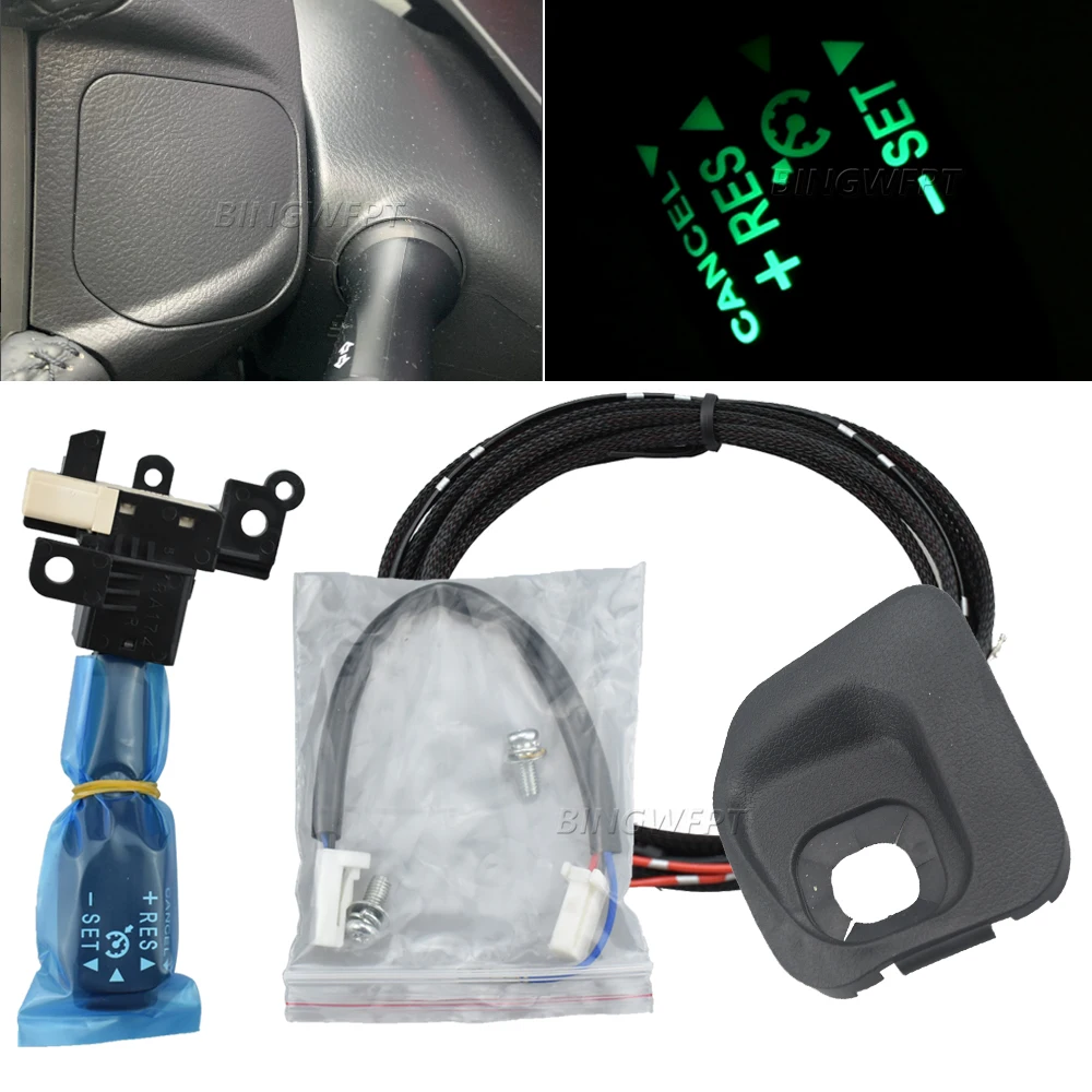

Cruise Control Switch With Backlight For Toyota Alphard ANH20 2008-2014 Steering Wheel Cover 45186-58040-B0 45186-58030