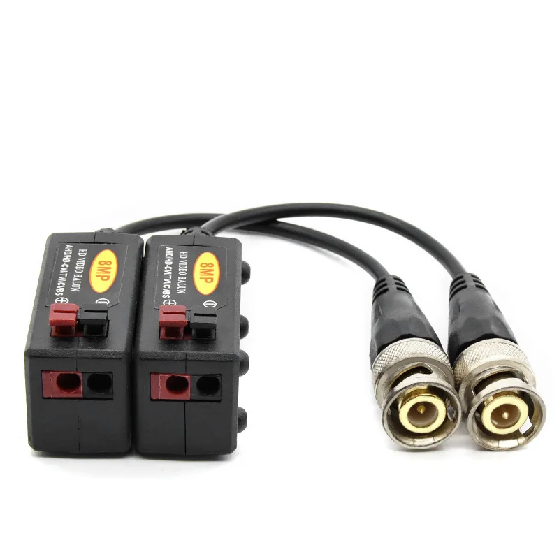 10Pair/20PCS Passive Twisted Pair Transmitter HD Video Balun Transmission 8MP  For AHD CVI TVI CCTV Camera Cable IP Coax