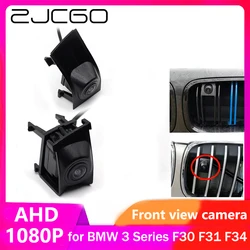 ZJCGO AHD CVBS 1080P 170 ° Автомобильный логотип парковка Передняя камера для BMW 3 серии F30 F31 F34