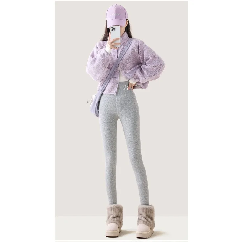 ベルベット厚手パイナップルレギンス 秋冬新作 アウター ハイウエスト 東北限定 オールインワン 暖かい綿パンツ