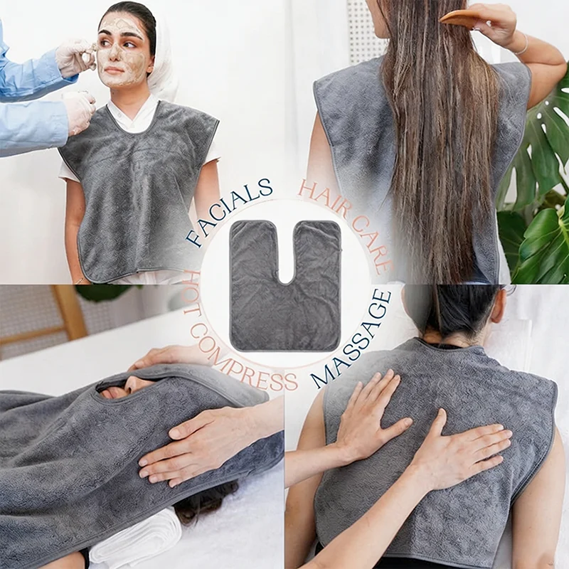 U-förmiges Beauty-Handtuch – schnell trocknendes Gesichtshandtuch aus ultrafeiner Faser, superweich, sehr saugfähig für den Verwendung in der Salon-Spa-Massage und Hautpflege – Detail 17