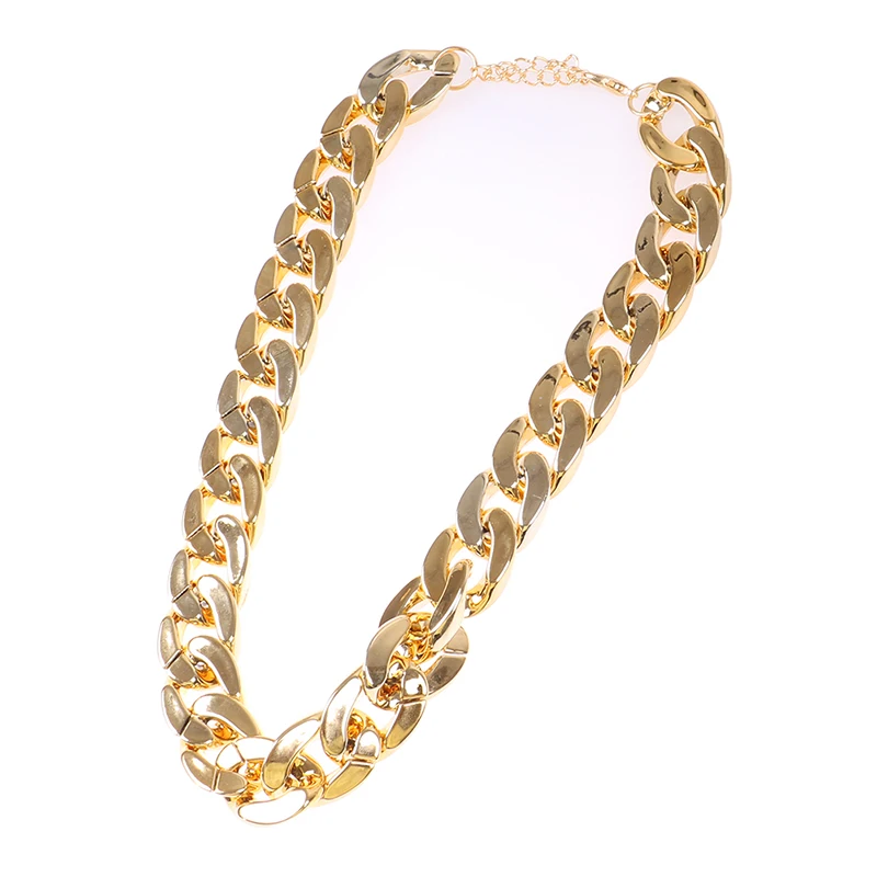 1Pc Dog Neck Chain Pet Chain Collar Cool Plastic Adjustable Gold Color Puppy Chain Cat Chain Necklace