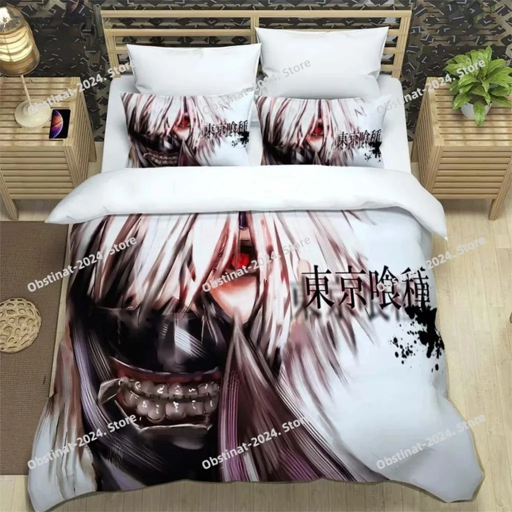 

Japanese Fashion Anime Digital Printing Polyester Bedding Set For Boys And Girls, Youth Bedding Set, Couple Gift