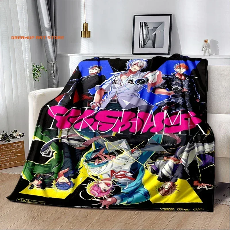 2026 JapanHypnosis Microphone Flannel Blanket Japan Anime Cute Soft Warm Blanket For Bed Bedroom Sofa Picnic Blanket Exquisite G