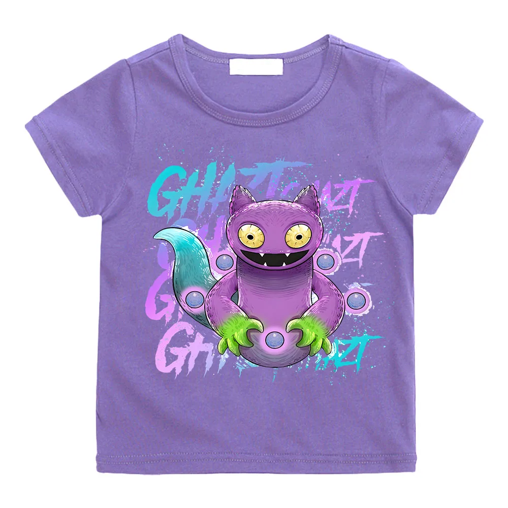 Cartoon My Singing Monsters T Shirts Summer Boys Girls Baby T-shirts Short Sleeves Cute Children Clothing Kids Clothes Tees Tops