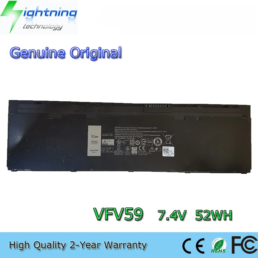 Brand New Genuine Original VFV59 7.4V 52Wh Laptop Battery For Dell Latitude 12 7000 E7240 E7250 F3G33 WD52H