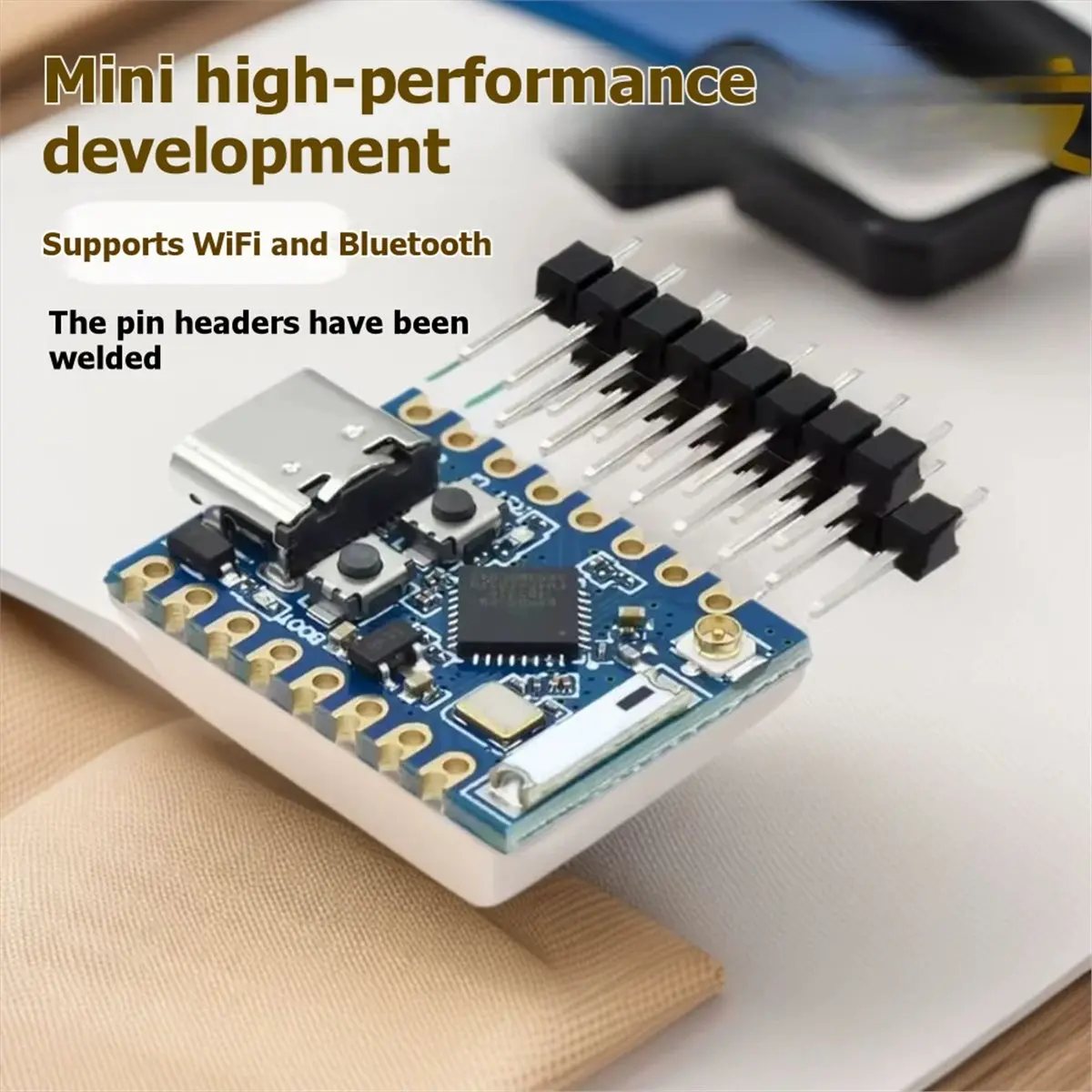 ESP32C3 PRO MINI Development Board Onboard -C3FH4 Chip Module WiFi BT Function the Pin Header Has Been Soldered