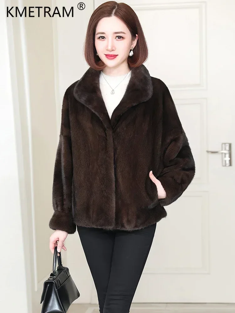 Natural Mink Fur Jacket for Women Luxury Real Fur Coat Womens Clothing High-end Mink Fur Coats Korean Fashion Outerwears Abrigos