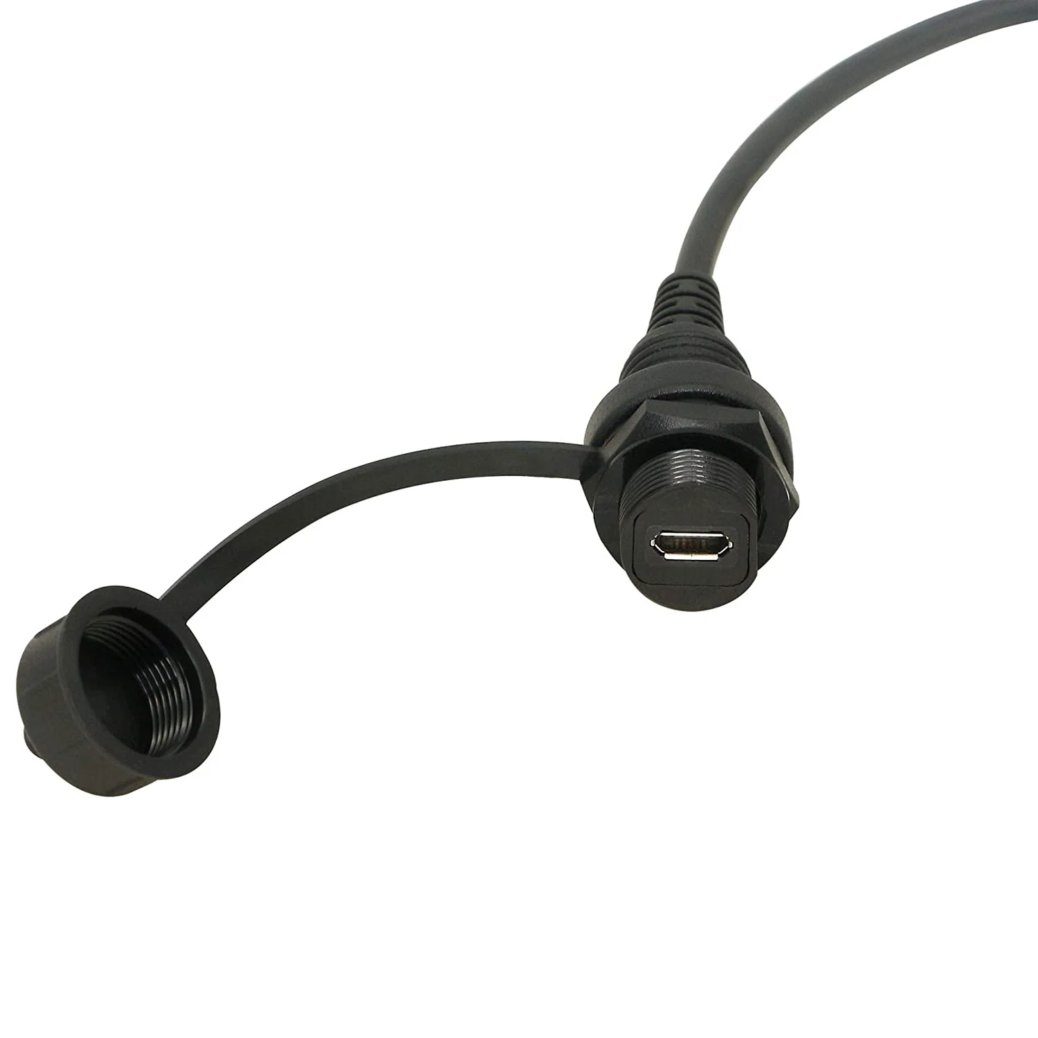 30cm 마이크로 USB 마운트 연장 케이블 대시보드 방수 케이블 자동차 보트 오토바이 트럭용