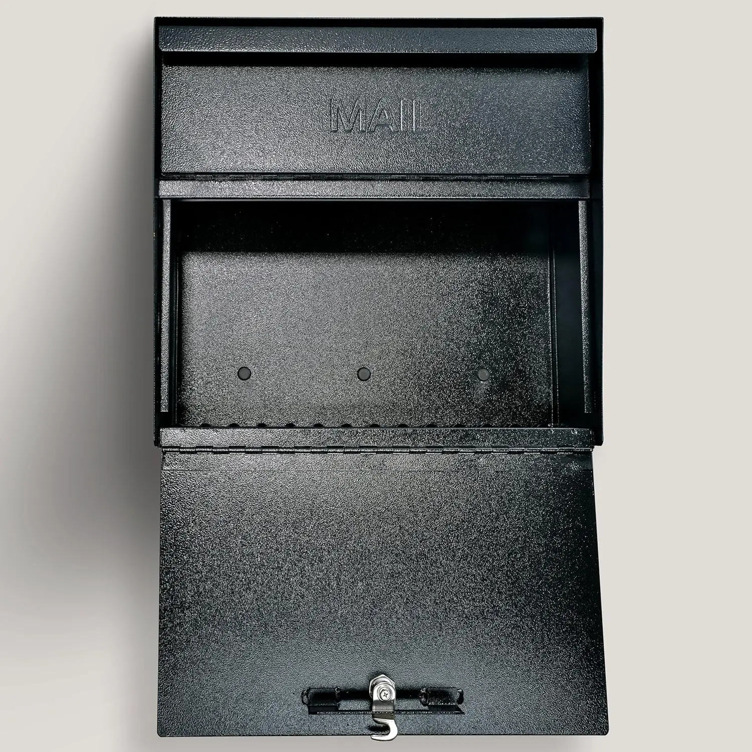 

7162 Metro, Black High Capacity Wall Mounted Locking Security Mailbox,Medium