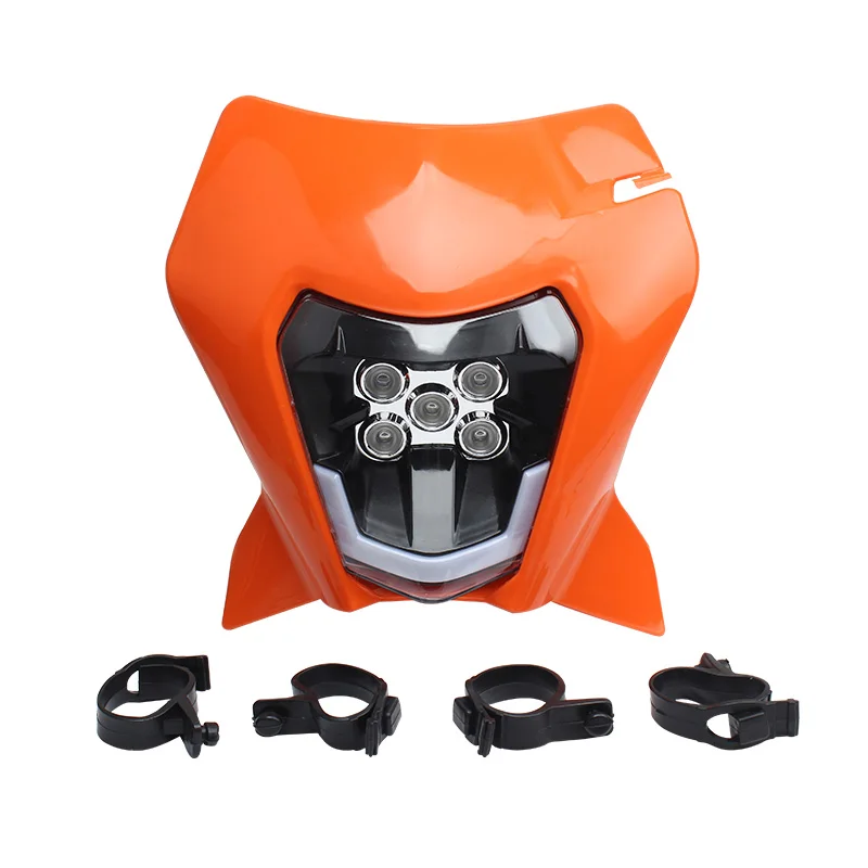 For KTM EXC 300 Motorcycle Headlight Plat LED SX SMC-R XC XCF 690 XCW 125-500 2012 To 2021 Enduro Dirt Bike Motocross Headlamp image 3