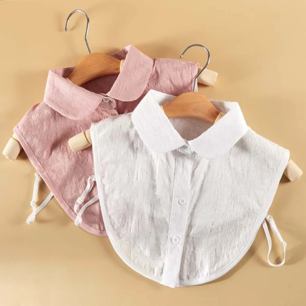 

Новая хлопковая рубашка с искусственным воротником, съемный кружевной женский искусственный воротник, регулируемая одежда, аксессуары, блузка, женский накладной воротник