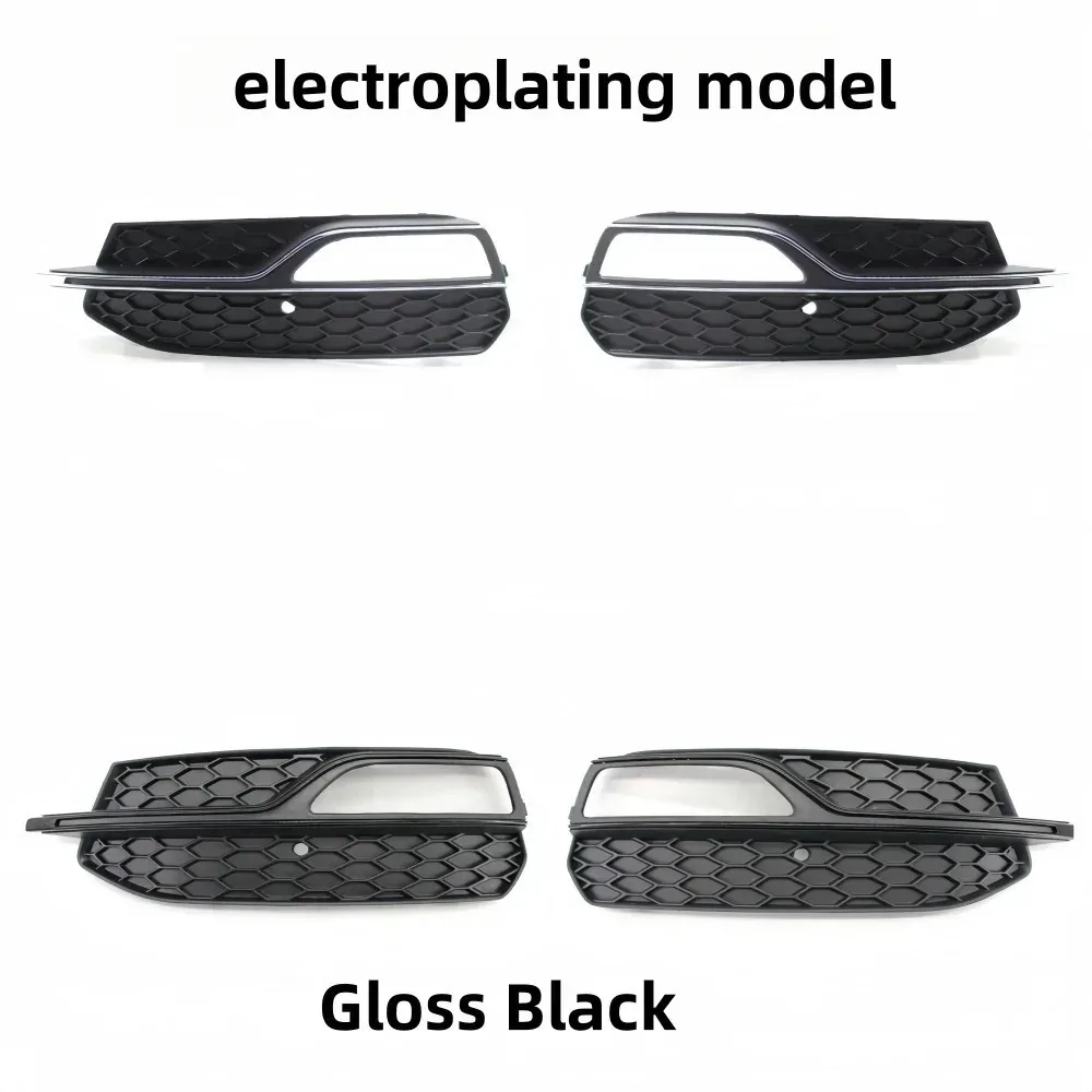 Car Front Bumper Fog Light Grille NEYCOMB HEX Honeycomb Mesh Lamp Cover For Audi A3 S3 RS S-Line 2013-2016 8V3807681 8V3807682