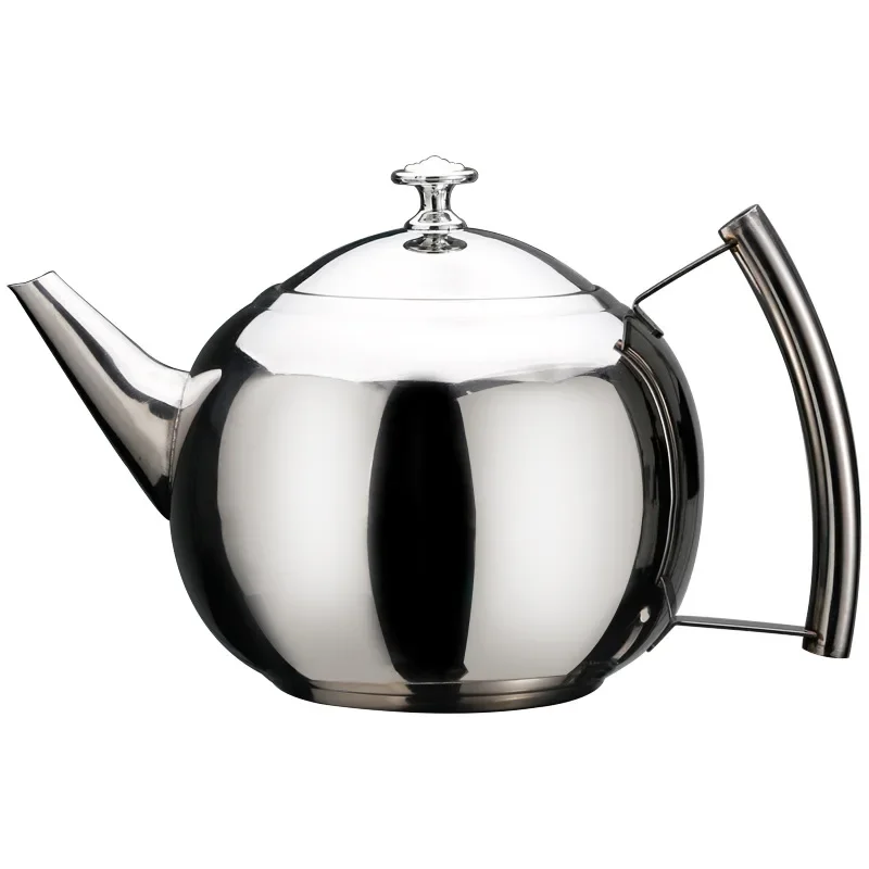 Silver Gold Colors 1.5L/2L Teapots Stainless Steel Water Kettle Hotel Tea Pot with Filter Hotel Coffee Pot Restaurant Tea Kettle