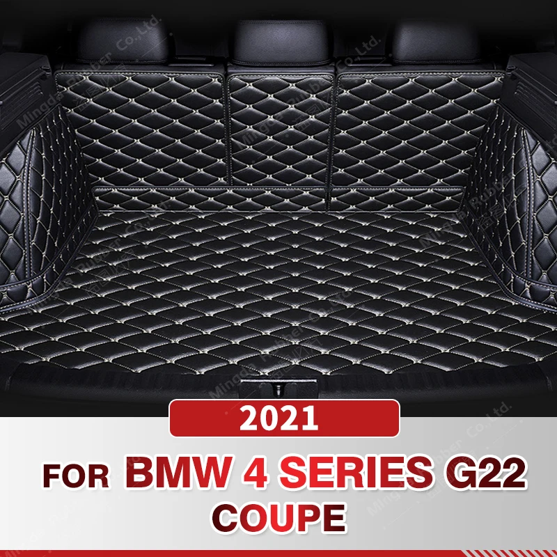 

Auto Full Coverage Trunk Mat For BMW 4 Series Coupe G22 2021 Car Boot Cover Pad Cargo Liner Interior Protector Accessories