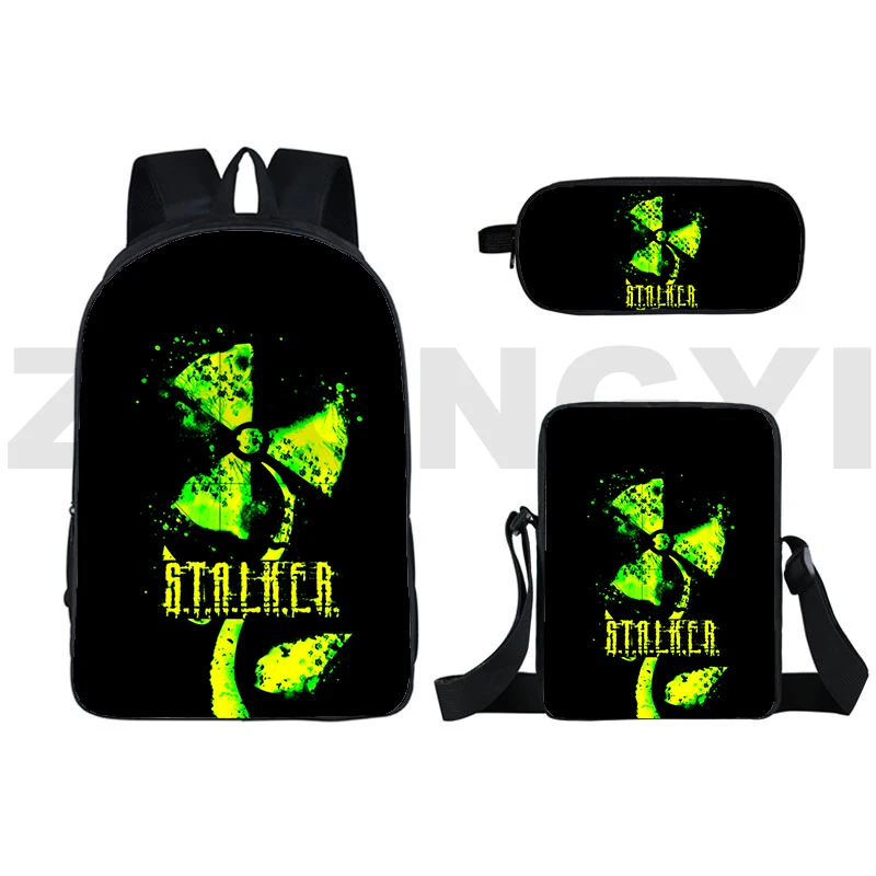 Teenager Large S.T.A.L.K.E.R. 2 Heart of Shadow School Backpack Laptop Bags for Women 3D Harajuku Game Executive Backpack Men