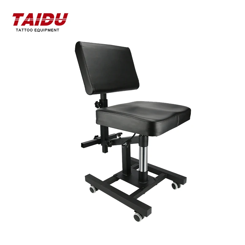 

TAIDU 2025 Newest Multi Functional Tattoo Bench Air Pressure Lifting Back Adjustable Tattoo Chair Steel Frame Salon Chairs