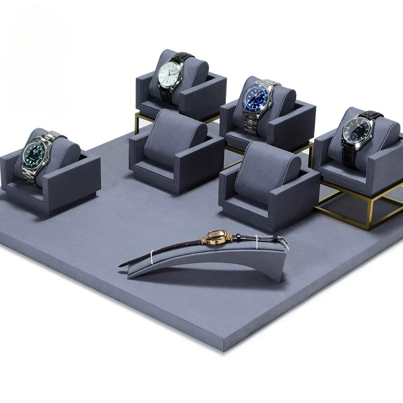 

Watch display props counter watch display watch pillow bag metal storage rack customization