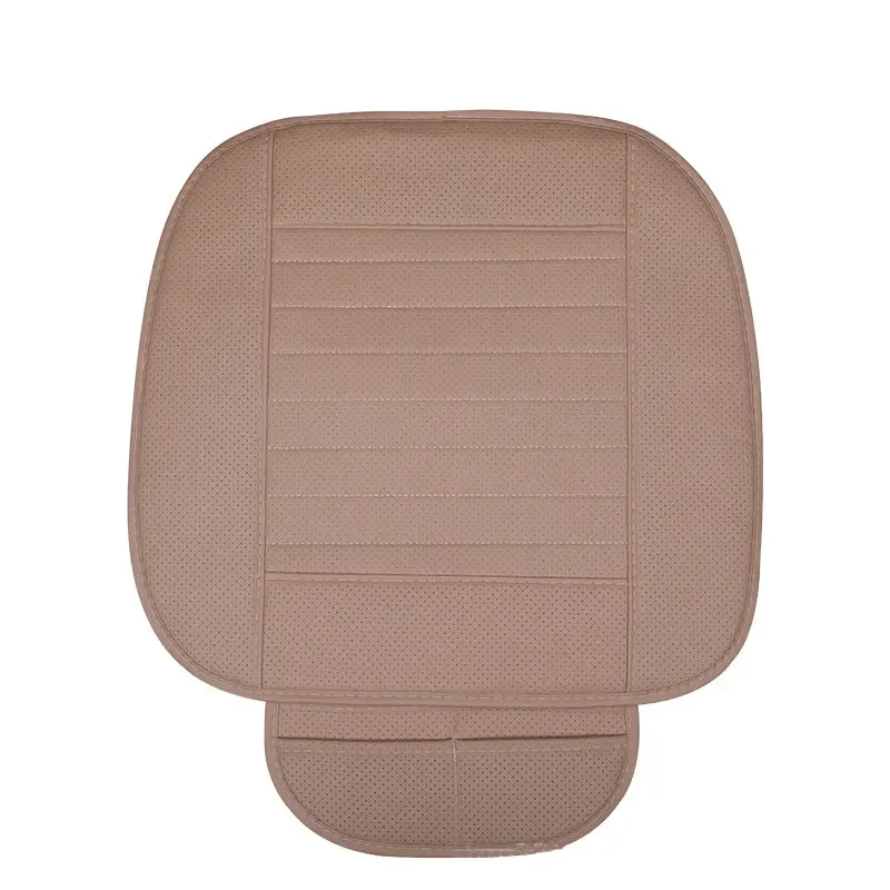 Fashion Car Seat Cushion Bamboo Charcoal Leather Suitable Protection Pad Autointerior Decoration Products Cover