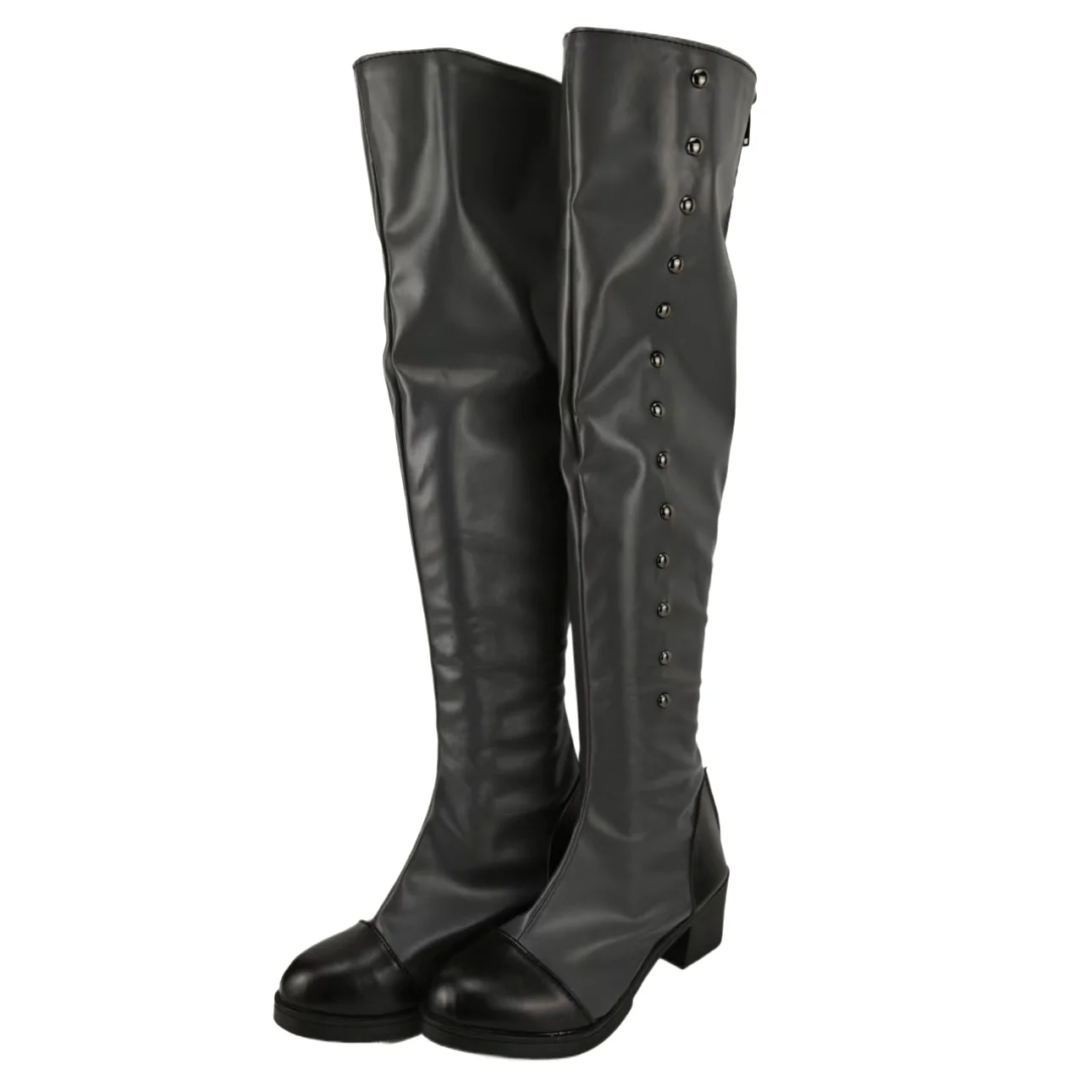Ciel Phantomhive Cosplay Boots Black Butler Leather Shoes Custom Made Any Size