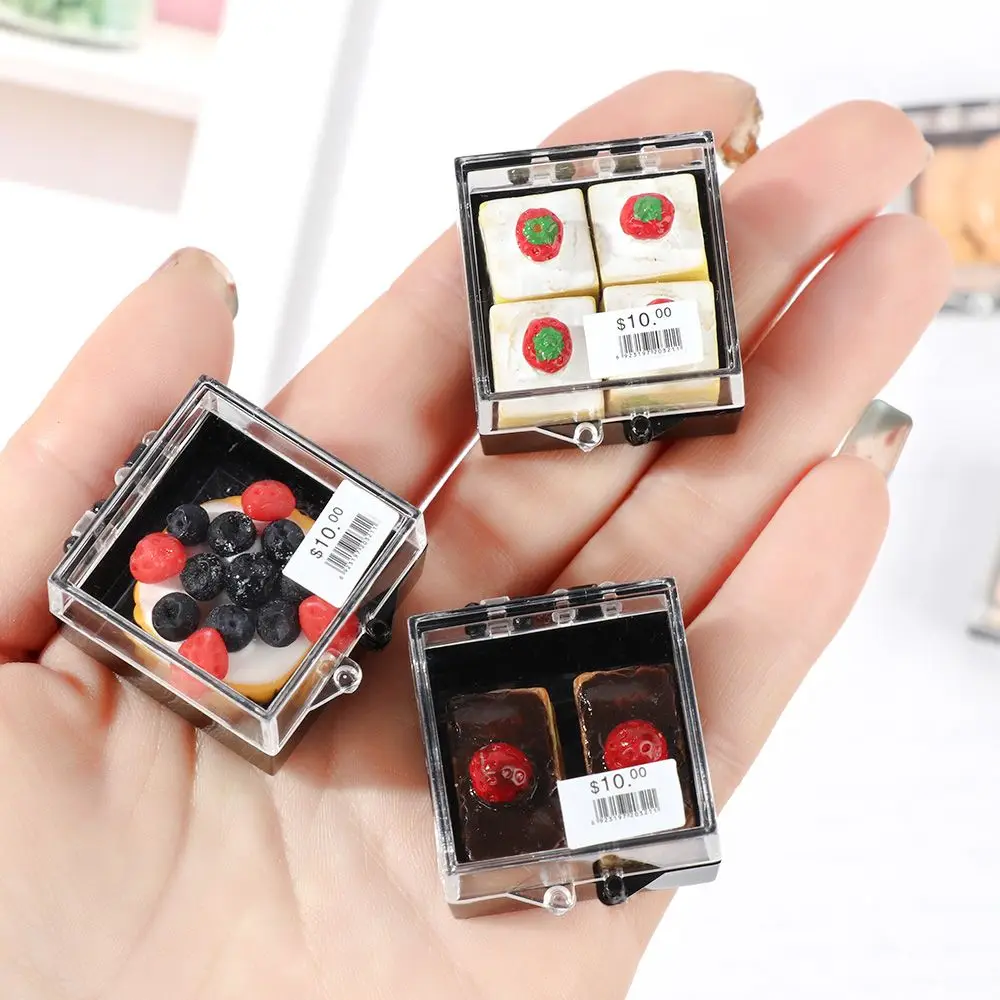 บ้านตุ๊กตาขนมปังบรรจุกล่องขนาดเล็ก1:12จำลองอาหารตุ๊กตาเค้กอุปกรณ์เสริมโมเดลของเล่นของขวัญบ้านของเล่นห้องครัวเล่น