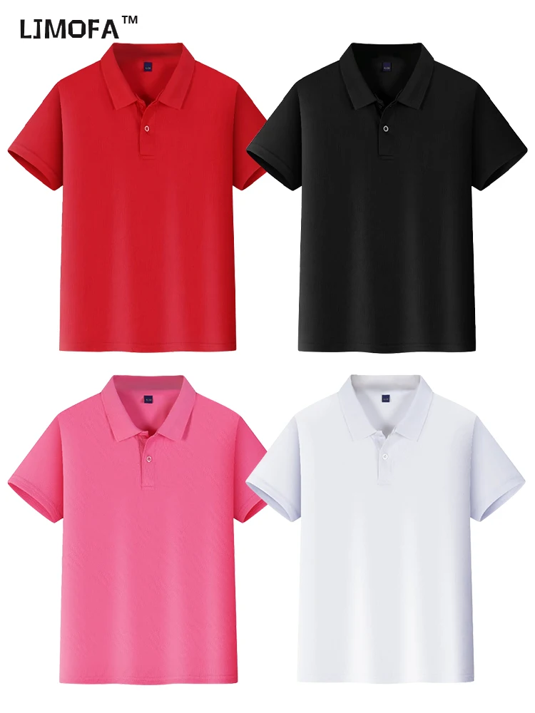 

LJMOFA Tee Shirt Boys Short Sleeve Polo Shirt Kids Summer Short Sleeve Tops Cotton Turn Down Collar Pure Color Sport Shirts D453