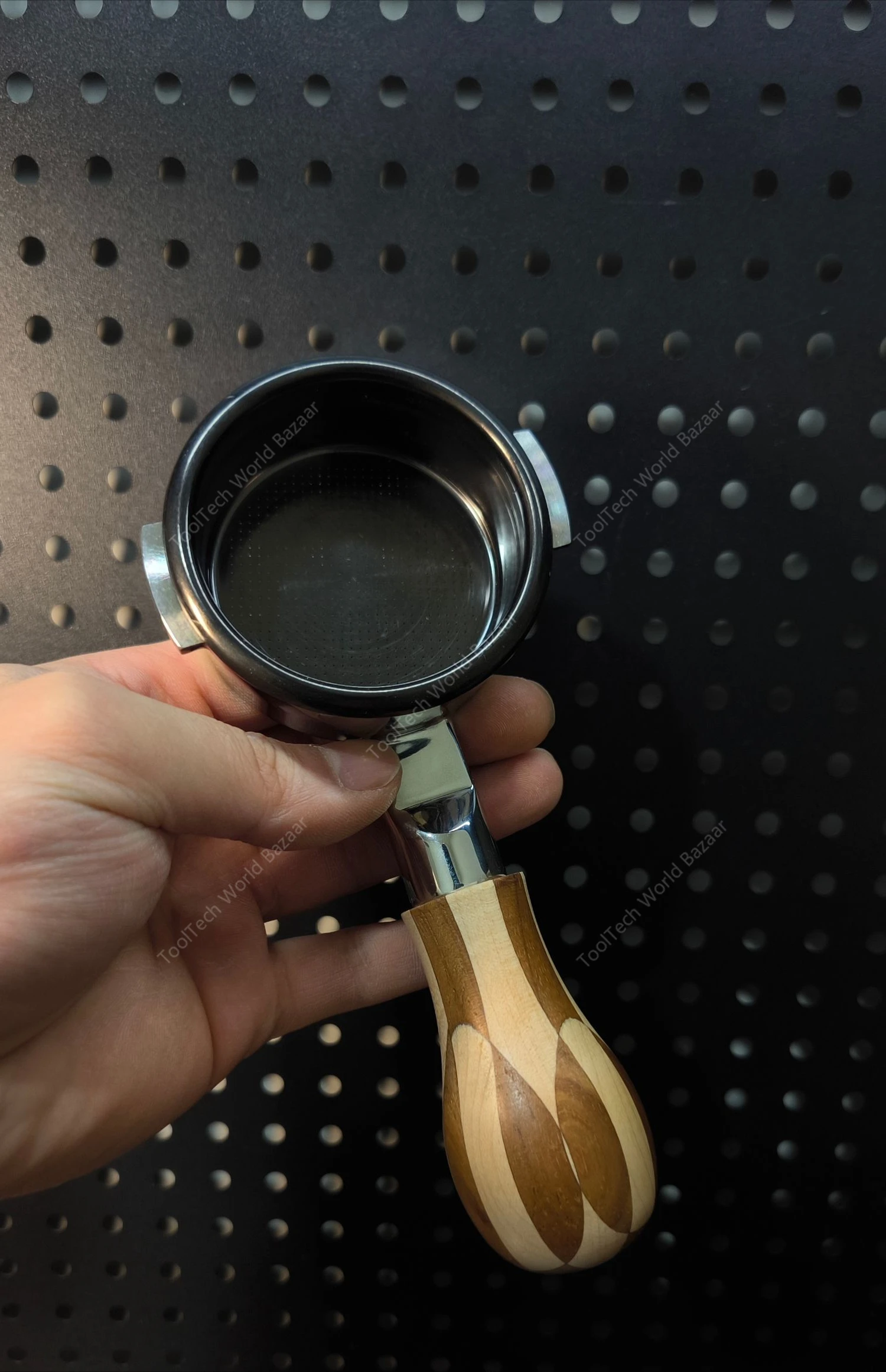 Handvat koffiemachine titanium precisie titanium poederkom 58 mm Italiaanse koffiemachine extractiehandgreep roestvrij staal