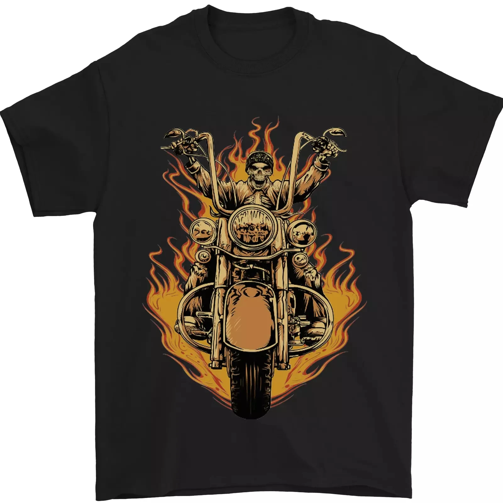 

Motorcycle Riding T-shirt Men's Summer Sweat-absorbing Breathable Top Cotton Short-sleeved Fashion Trendy Men's Clothing