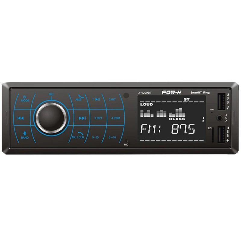 FOR-X X-4200BT USB/SD/FM/AUX/BT DUAL USBLİ MEKANİKSİZ AUTO TAPE 4X50 WATT