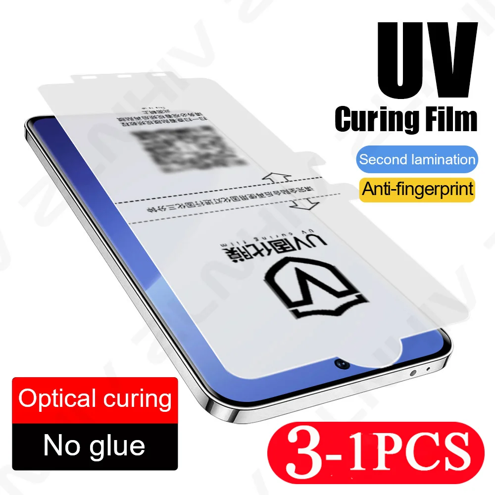 3/2/1Pcs Screen Protector for Xiaomi 15 Pro UV Light Curing Film 14 13 Ultra 12 Not Glass Protective Film 11 10 Civi 4 Pro Mix 4