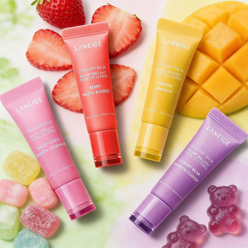 Bálsamo Labial Brillante Laneige Fruit, Hidratación Ligera, Tratamiento Labial Reparador, Humectante, Cosméticos Labiales Totalmente Naturales, Superventas
