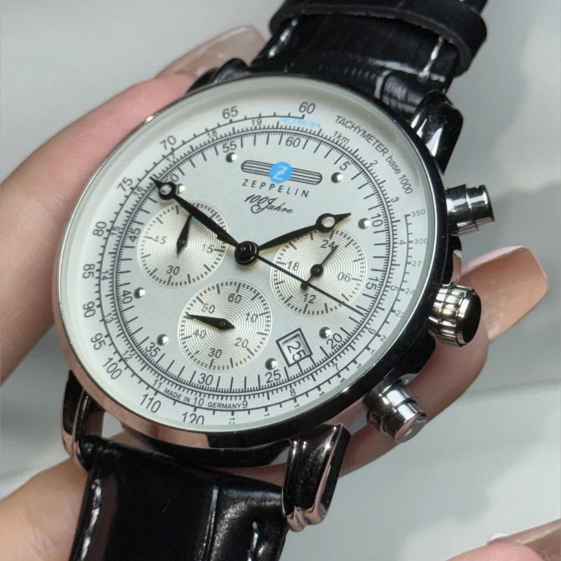 Jam Tangan Fashion Baru Zeppelin Airship Otomatis Tanggal Versi Kenang-kenangan Hadiah Jam Tangan Pria Retro Bisnis Santai