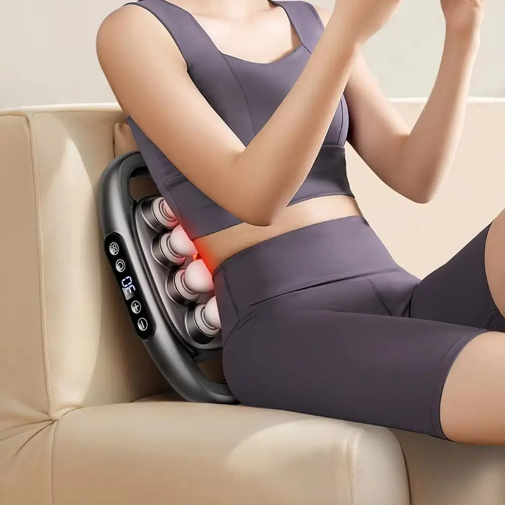 

8/12/16-Head Fascia Equipment High Frequency Muscle masajeador Waist Massager Vibration Electric Body Massage Machine