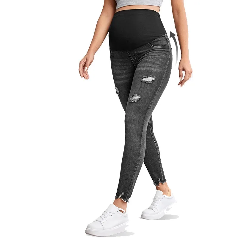 Maternity Jeans Pants Pregnant Women Nursing Long Prop Belly Legging Skinny Clothes for Pregnancy Trousers