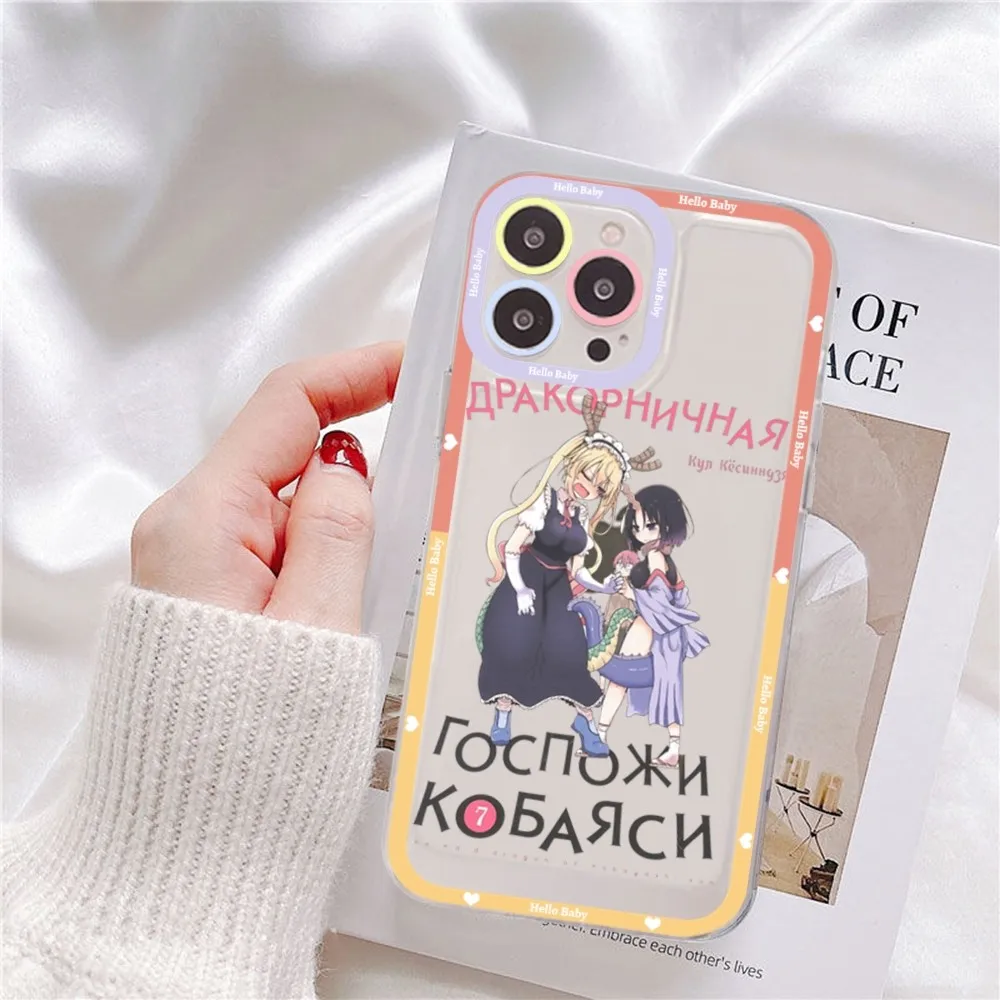 Miss Kobayashi's Dragon Maid Phone Case For Samsung S 20 21 22 23 lite plus ultra Clear Mobile Cover Funda