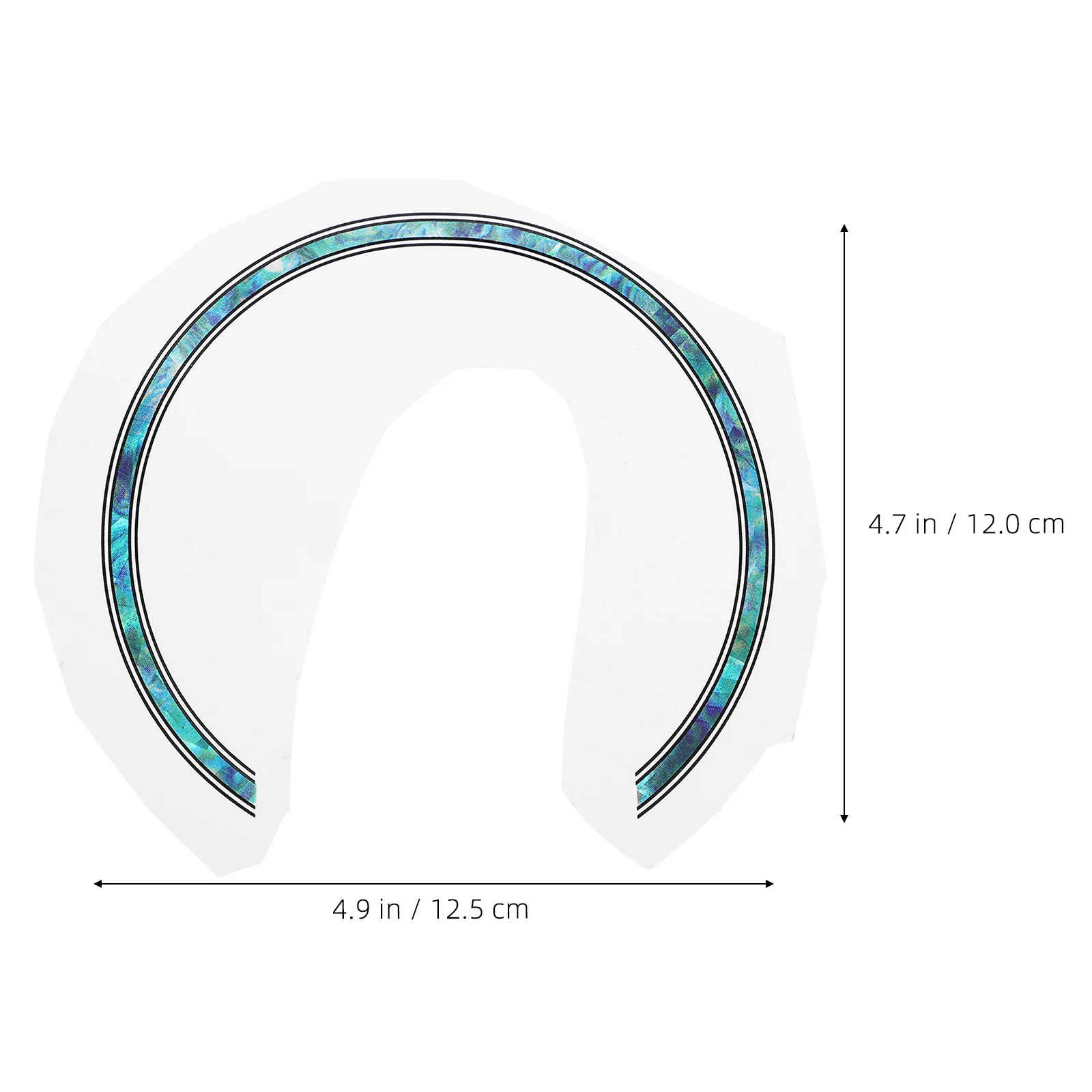 ثلاثية الأبعاد الغيتار ثقب الصوت ملصق السماء الزرقاء روزيت ملصق مائي للإزالة ثقب الصوت الديكور لون التحول تصميم للجيتار الكلاسيكي #2