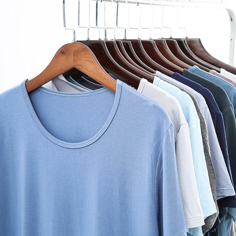 5/3 Pack Summer Men And Women With The Same Tight-fitting Modal Short-sleeved Youth Comfortable Soft Top Casual Joker T-shirt