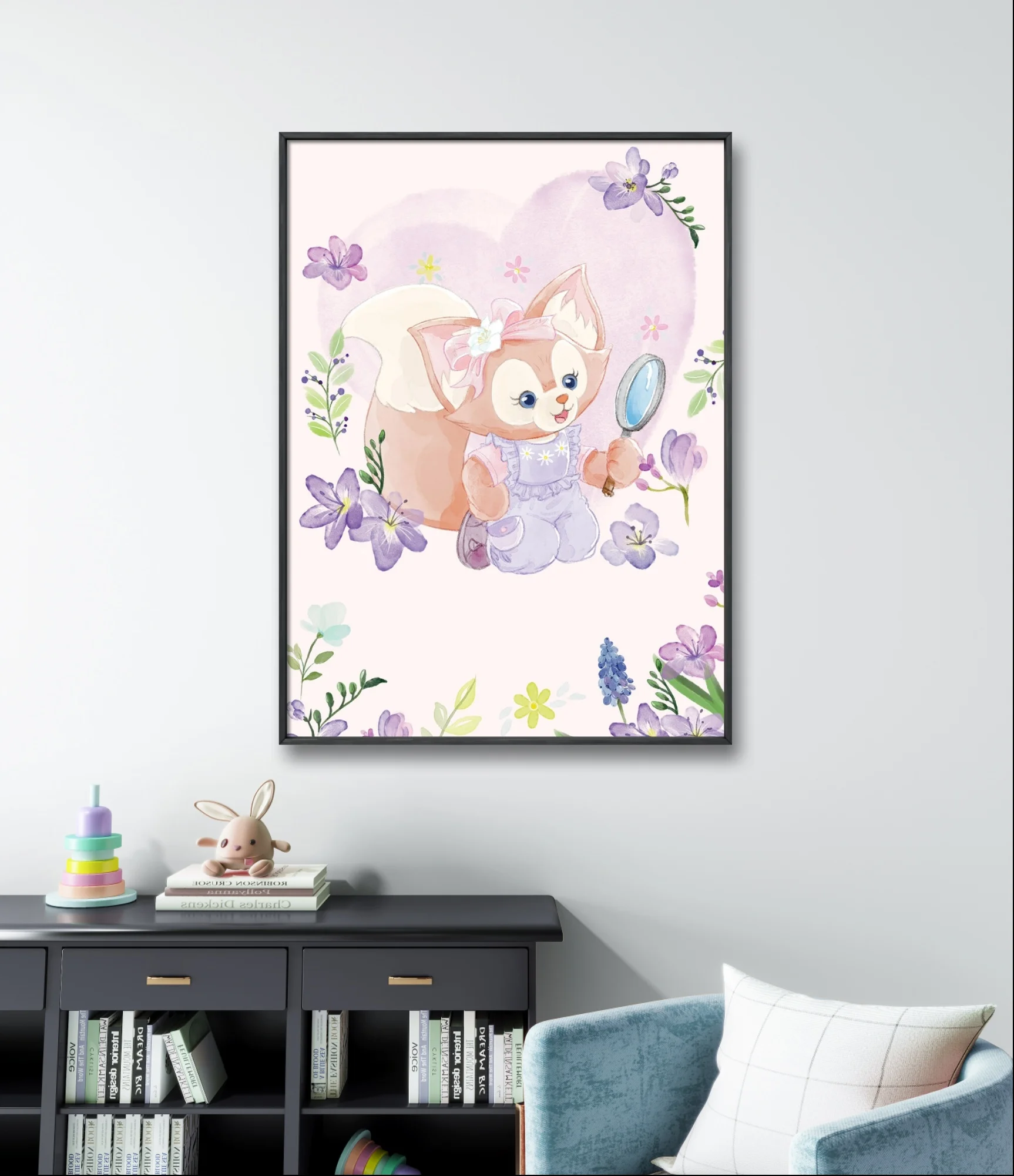 LinaBell 5D AB Diamond Painting Duffy Friend Mosaic Disney Cartoon Pattern Diamond Embroidery Cross Stitch Hand Home Wall Decor